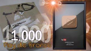 REGALO DE YOUTUBE POR LOS 1000 SUSCRIPTORES (Botón de bronce) | VlogsPaper