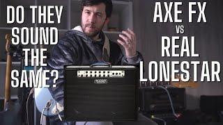 AXE FX vs REAL Mesa Boogie Lonestar - Can YOU Hear the Difference?