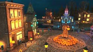 Halloween Ambience | Halloween Village A Spooky Ambience Video | Relaxing Music