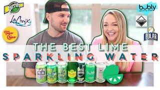 BEST SPARKLING WATER? 6 Brand Review | Lime Sparkling Water Taste Test + Review BETTER than BUBLY?!