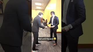 C.J. Stroud and Jaxon Smith-Njigba did the tortilla challenge at Big Ten Media Days 