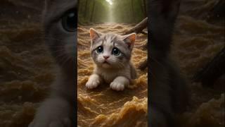 It's so sad  little cat was swept away by the flash flood! #PandaRescue #CuteAnimals #AnimalRescue