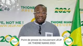 #Français- L’actualité de la candidature de Thione Niang à l’élection Presidentielle