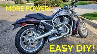 Installing Vance and Hines Tuner on your Harley Davidson V-Rod VRSC!