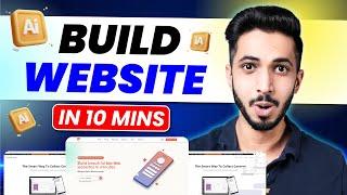 How to Build Website Fast Using AI  [HINDI Tutorial] - Create Website in 10 Mins 