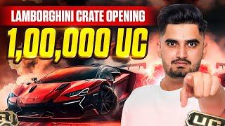 1 LAKH UC LAMBORGHINI CRATE OPENING | BGMI w MAVI