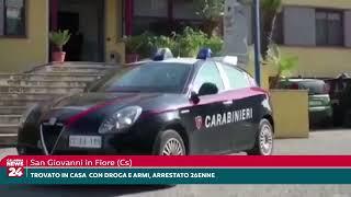 San Giovanni in Fiore (Cs): Trovato in casa con droga e armi, arrestato 26enne