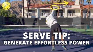 How To Generate Effortless Serve Power With Internal Shoulder Rotation + Pronation