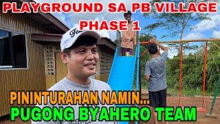 PB VILLAGE PHASE 1 , PLAYGROUND PININTURAHAN NI MANG ELI.