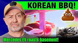 Mercedes EV explodes, injures 23, destroys 140 cars in South Korea | Auto Expert John Cadogan