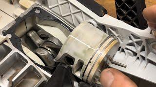 Amsoil Saber at 40:1 New Piston and Heartbreaking Teardown.