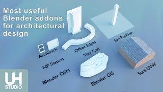 The most useful Blender 2.79 addons for architectural design