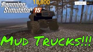 Live Stream Rambow145 Farming simulator 15 Mud Trucks!