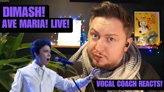 Vocal Coach Reacts! Dimash Kudaibergen! Ave Maria! Live!