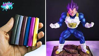 MI SEGUNDA ESCULTURA con Plastilina ESCOLAR! | Como hacer a Vegeta Ultra EGO | Dragon Ball