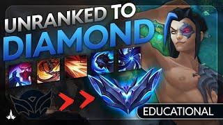 Educational UNRANKED to DIAMOND on KAYN GUIDE - How Former Rank 1 Kayn plays Jungle