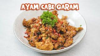 Terlalu Enak ! Bikin Nambah ! Resep Ayam Goreng Cabai Garam [ Lada Garam ]