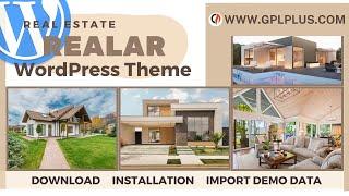 Realar - Real Estate WordPress Theme , Download , Installation & Import Demo Data