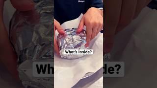 Guess what’s Inside? #chipotle  #burger #armynavy #yummy #travel #food #adventure #tradvenfood