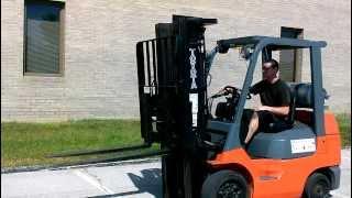 6,000 LB Toyota 7FGCU30 Cushion Forklift with Fork Positioning Side Shifter (St. Louis)