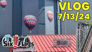 NEW Retro Bar + Fright Fest Prep at Six Flags Great Adventure! | Vlog 7/13/24