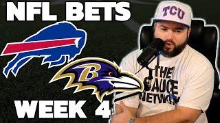 Ravens vs Bills SNF Week 4 Bets - NFL Picks With Kyle Kirms