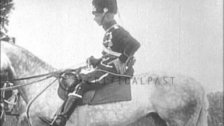Prussian Crown Prince Friederick Wilhelm, of the House of Hohenzollern, Commandin...HD Stock Footage