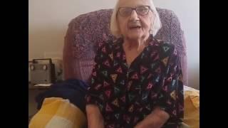 Advice from my 100 year old aunt on how to live a long life.