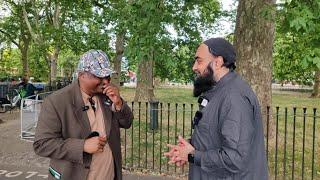 Sam Christian laughs at story Adam in Quran then this happened | Speakers Corner