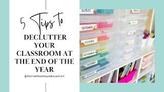 5 Tips for Decluttering Your Classroom