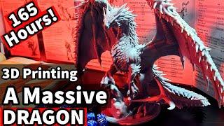 MASSIVE DRAGON 3d Printed !!! How to 3d Print a Model - 3d Printing D&D Minis - Dungeons and Dragons
