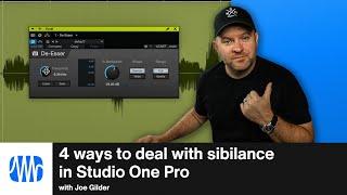 4 Ways to Deal With Sibilance in Studio One Pro | PreSonus