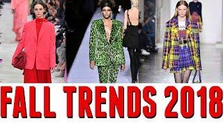 TOP 10 FALL FASHION TRENDS 2018