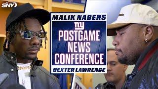 Malik Nabers and Dexter Lawrence voice frustrations after Giants' loss: 'It's embarrassing" | SNY