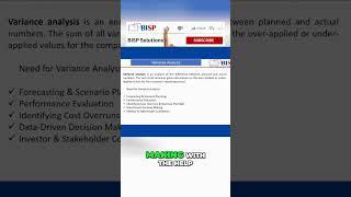 Unlocking Business Insights_ The Power of Variance Analysis #success  #exam #financialplanning