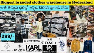 Biggest Multi branded clothes warehouse at cheap prices half million store branded store Hyderabad