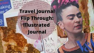 Travel Journal Flip Through: Illustrated journal - hacks and great pages even if you can't draw