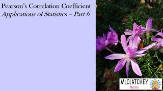 How to calculate Pearsons Correlation Coefficient