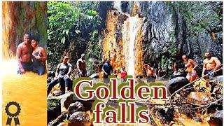 Golden waterfalls Grenada,  a cinematic experience.