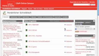 E-Learning - Video Tutorial - Studenten - Modulanmeldung