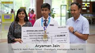 SOF Achievers | ARYAMAN JAIN | St. KABIR PUBLIC SCHOOL | SOF NCO International Rank 1 | Class 8