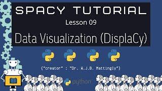 Data Visualization with DisplaCy (Spacy and Python Tutorial for DH 09)