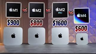 $600 M4 Mac mini vs M1/M2/M2 Pro minis - HOLY MOLY APPLE