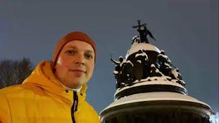 Walking in NOVGOROD THE GREAT (Velikiy Novgorod), Russia In The Winter. LIVE