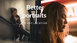 Taking GREAT photos in boring locations// Tips for good portraits anywhere