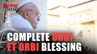 Complete Urbi et Orbi Blessing