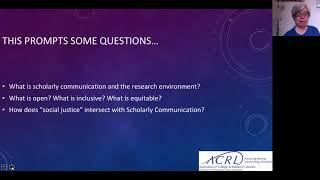 ACRL Presents: Update on the New Research Environment and Scholarly Communication System Project