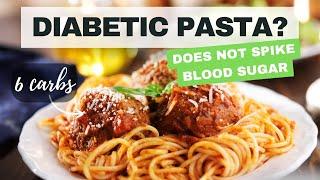 This Diabetic Pasta Dish WILL NOT Spike Blood Sugar | NOT ZUCCHINI NOODLES | Dietitian Approved