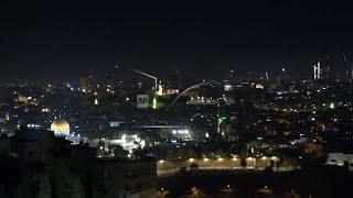 Air defense systems in action over Jerusalem as new barrage of missiles launched from Iran