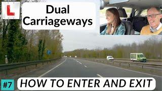 How to Enter and Exit a Dual Carriageway via Slip Roads | Driving Lesson with Sophie
